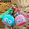 Bolsa de Monedas Creativa Linda de Pez Payaso Llavero Colgante de Bolsa Cadena de Llaves de Dibujos Animados Cabeza Colgante para Bolsa de Auriculares Regalo Pequeño