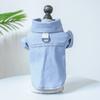 Petcircle Roupas para Cães e Gatos, Camisa Jeans Fofa e Simples com Argola D para Cães de Porte Pequeno e Médio, Estilosa e Bonita