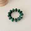 Pulsera elástica de cuentas planas estilo vintage europeo y americano para mujer, pulsera de resina superventas transfronteriza, joyas y accesorios para la mano