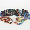 Pulseiras Coloridas Personalizadas de Pedra Natural, Pulseiras Coloridas Assimétricas Feitas à Mão, Pulseiras Modernas e Simples para Mulheres