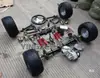 Peças de quadriciclo elétrico modificado DIY go-kart suspensão dianteira direção diferencial eixo motor de acionamento eixo traseiro pneus 6 polegadas
