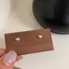 Aretes de Plata de Ley S925~Forma de Corazón con Superficie Lisa, Estilo Coreano, Sencillos y Modernos, Versátiles para el Trabajo, Diseño Único, No Necesitan Quitarse