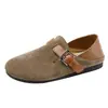 Zapatillas de Media Pantufla para Mujer Birkan Shoes 2025 Primavera y Otoño Nuevos Mocasines Todo Incluido Suela Plana Suave Slip-on Zapatos para Mujer