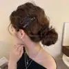 Presilha de cabelo preta com strass para mulheres, novo modelo de alta qualidade 2026, lindo grampo pequeno para franja e cabelo lateral, acessório de cabelo