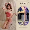 Lencería Sexy Navidad y Año Nuevo Terciopelo Costura Linda y Dulce Chica Conejito Tubo Falda Corta Uniforme Sexy Cosplay
