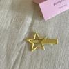 Horquilla de estrella de metal color caramelo para mujer, con flequillo frontal, horquilla dulce, pinza para el pelo roto, pinza para el pelo de pico de pato, tocado, accesorios para el cabello