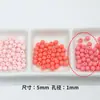 Tinta Colorida Altamente Saturada Contas Redondas Furo Reto Contas Soltas Material para Corrente de Celular Pulseira Joias Acessórios DIY