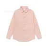 Camisa de Algodón con Bordado de Corazón Pequeño Transfronterizo de Comercio Exterior para Hombres y Mujeres, Top Casual de Manga Larga a Cuadros y Rayas de Colores con Cuello de Solapa
