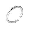 Anillo de plata de ley s925 para mujer, combinable, moderno, con dedo índice y tono vibrante. ¡Oferta especial 2023!