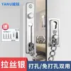 Corrente de segurança para porta corrente de porta ferrolho de porta trava anti-furto interna da porta fecho de porta fivela de trava de porta corrente de segurança para porta de quarto de hotel artefato de bloqueio de porta sem perfuração