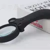 E-Commerce mais vendido spray de manípulo tinta de borracha preta com lupa LED três lentes três vezes 600600