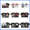 25 Venta al por mayor transfronteriza Tendencia de Belleza Emoción Mixta Serie de Diamantes Calientes Camisetas Sueltas de Manga Corta High Street Hip-Hop para Hombres y Mujeres en