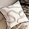 Almohada moderna, sencilla y de alta gama, ligera, de lujo, de tela nórdica, para cama, sala de estar, sofá, funda de cojín con núcleo