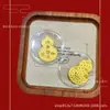 Ano do Cavalo, Fique Rico Imediatamente, Adesivo de Telefone Dourado, Ouro Puro com Certificado, Fique Rico Imediatamente, Cartão Dourado, Presente com Adesivo de Folha de Ouro