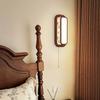 Lámpara de Pared para Mesita de Noche de Dormitorio con Flores Estilo Medieval Lámpara de Pared de Fondo para Sala de Estar Retro Americana Lámpara de Atmósfera Estética Song