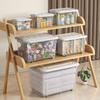Caja de Almacenamiento Transparente Extra Grande Caja de Almacenamiento de Ropa para Dormitorio Juguetes Domésticos Escritorio Ropa Caja de Almacenamiento de Plástico Venta al por Mayor