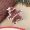 Novo Clípe de Férias do Papai Noel Grampo de Cabelo Boneco de Neve Clípe de Tubarão Pão de Gengibre Acessórios de Cabelo Atmosféricos Grampo de Cabelo Médio