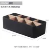 Cesta de Armazenamento Cosmético Removível de Bambu e Madeira Cesta de Armazenamento de Utensílios de Cozinha Caixa de Armazenamento de Madeira e Plástico para Mesa de Centro de Sala de Estar