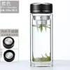 Taza de vidrio de gran capacidad, resistente a altas temperaturas, a prueba de explosiones, taza de té de doble capa engrosada para hombres y mujeres, adecuada para uso en casa, oficina y al aire libre
