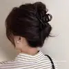 Presilha de Cabelo Cruzada com Laço Meio Amarrada, Piranha Elegante e de Alta Qualidade para Mulheres, Presilha Pequena Tipo Jacaré para Coque na Parte de Trás da Cabeça