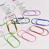 Clips de Papel Coloridos Recubiertos de Plástico de 50 mm Anchos Gruesos Grandes para Oficina 8 Colores Opcionales Manual