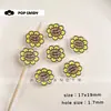 Contas Flor de Girassol com Furo Reto DIY Feitas à Mão Contas Soltas Materiais de Artesanato Versátil Lindo Acessórios Contas para Pingente