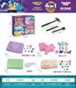 Disco de Pintura de Yeso para Niños Simulación DIY con Diseño de Triceratops, Juguete Creativo de Graffiti para Niños y Niñas