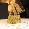 Bolso de Cadena 2026 Modelo Nuevo Exquisito Bolso de Hombro Cruzado Metálico Hueco Bolso de Mano de Lujo Ligero Bolso de Noche para Mujer