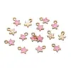 Colgantes de Estrella Coloridos en Colores Macaron, Dijes de Estrella de Cinco Puntas Esmaltados, Accesorios Hechos a Mano para Pulseras y Collares DIY