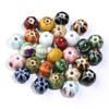 10 peças/pacote Contas de abóbora de cerâmica para Halloween Estilo nacional Contas de abóbora vintage pulseira DIY pulseira acessórios de joias