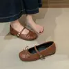 Zapatos Mary Jane Suaves con Lazo Nuevos para Primavera y Otoño 2026 para Mujer, Zapatos Planos de Ballet Estilo Francés Vintage con Correas