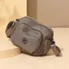 Bestseller transfronterizo: Bolso cuadrado pequeño de tela de nailon de color liso para mujer de gran capacidad con múltiples compartimentos, bolso cruzado y de hombro informal