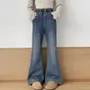 Pantalones para Niñas para Primavera y Otoño 2026 Nuevo Estilo Ajustados Ligeramente Acampanados para Niños Mayores Jeans de Moda Bordados