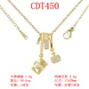 Colar Pingente Coração com Diamantes, Girassol, Mão do Diabo, Preservação de Cor Cobre Puro, Criativo e Fashion para Mulheres, Corrente de Clavícula Elegante