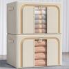 Caja Butina Hogar Tela Oxford Estructura de Acero Caja de Almacenamiento Ropa Plegable Caja de Almacenamiento Mudanza Edredón Ropa Almacenamiento