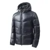 Nuevo abrigo acolchado de algodón para hombre, forrado de polar y engrosado, con capucha para abrigarse