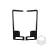 Adecuado para Nissan 350z 03-09, control central, salida de aire central, pegatina decorativa, marco, accesorios de fibra de carbono roja