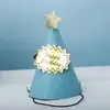 Decoración de Sombrero de Cumpleaños de Bola de Pelo para Repostería de Fiesta Accesorios para Fiesta de Disfraces Adornos para Fiestas Infantiles y de Adultos