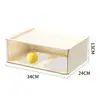 Caja de Almacenamiento de Papelería para Estudiantes Gruesa de Gran Capacidad Apilable Oficina Cajón de Almacenamiento Multicapa Caja de Almacenamiento de Escritorio Tipo Cajón