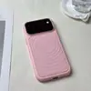 Aplicable a Apple 18promax Funda de Teléfono Magnética Patrón de Ola Rojo Vino iPhone17 Cubierta de Protección Completa contra Caídas