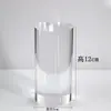 Soporte de Exhibición Cilíndrico de Acrílico, Soporte de Exhibición de Joyería Altamente Transparente, Base Elevadora para Cosméticos, Soporte para Modelo de Mano