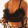 B0253 Moda Nueva Europea y Americana Primavera y Verano Sexy Encaje Peludo Felpa Ropa Interior Top Mujer Cheng Juan Transfronterizo