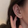 Pendientes de gancho con diseño de tulipán francés, románticos y delicados, con forma de flor, para mujer, estilo Hong Kong, Mori