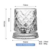 Taza giratoria Haishiman moderna para aliviar el estrés para uso en casa, vaso de whisky de alto valor, vaso de licor con base de cristal de lujo ligero