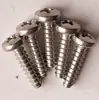 Parafusos autoatarraxantes triangulares de aço inoxidável, cabeça Phillips, parafusos de rosca rápida de cabeça redonda com soquete Torx, parafusos de travamento de alta resistência