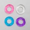 Multitudes Anillo de Bloqueo de Semen Retardado de Cristal para Hombre Silicona Pene Anillo Solar Anillo de Resistencia del Prepucio Corrector Productos para Adultos