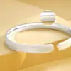 Pulsera de Plata Pura 9999 con Patrón de Escamas de Dragón para Mujer, Pulsera de Plata de Moda y Brillante con Diseño de Nicho CNC, Regalo para Novia