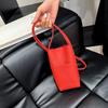Bolso Pequeño Casual Simple Estilo Coreano con Textura de Piedra para Mujer 2025 Nueva Moda Bolso de Hombro Cubo para Viajes Diarios Bolso para Teléfono Móvil