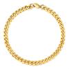 Tobillera de cadena de molienda de seis lados de acero inoxidable 3/5/7 mm con ángulo de molienda de cara cortada de acero inoxidable para hombres y mujeres, venta al por mayor