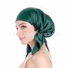 Gorro de Noche Triangular de Seda para Mujer de Amazon Color Sólido Gorro para Quimioterapia Suelto Ajustable Gorro Lunar para Casa